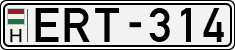 license plates of Hungary, Cars (1990)