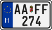 license plates of Hungary, Regular plates (2022)