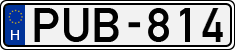 license plates of Hungary, Cars (1990)