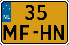 License plate of the Netherlands, Motorcycles
