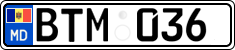License plate of Moldova, Cars (2015)