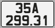 License plate of Vietnam, Cars