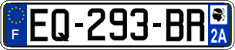 French license plate, SIV (ordinary)