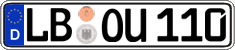 German license plate, Regular plates