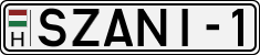license plates of Hungary, Vanity Plates (1990)