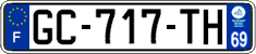 French license plate, SIV (ordinary)