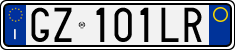 License plate of Italy, Cars (1994 year series)