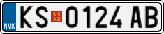 License plate of North Macedonia, Regular plates (2012)