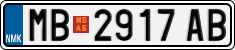 License plate of North Macedonia, Regular plates (2012)