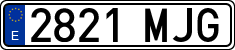 License plates of Spain, Ordinary (2000)