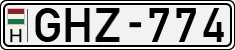 license plates of Hungary, Cars (1990)