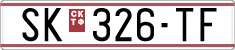 License plate of North Macedonia, Regular plates (1993)