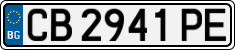 License plate of Bulgaria, Cars