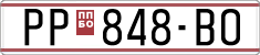 License plate of North Macedonia, Regular plates (1993)