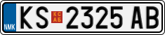 License plate of North Macedonia, Regular plates (2012)