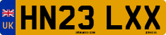 License plate of the United Kingdom, 2001 year system