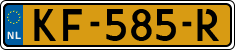 License plate of the Netherlands, Cars