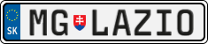 License plate of Slovakia, Vanity Plates
