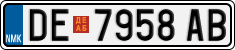License plate of North Macedonia, Regular plates (2012)