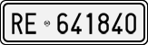 License plate of Italy, Cars (1927 year series)