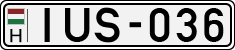 license plates of Hungary, Cars (1990)