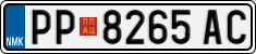 License plate of North Macedonia, Regular plates (2012)