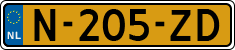 License plate of the Netherlands, Cars