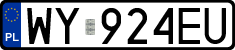 License plates of Poland, Regular car plates