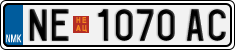 License plate of North Macedonia, Regular plates (2012)