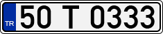 License plate of Turkey, Regular plates