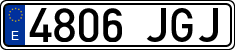 License plates of Spain, Ordinary (2000)