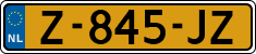 License plate of the Netherlands, Cars