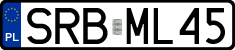License plates of Poland, Regular car plates