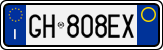 License plate of Italy, Cars (1994 year series)