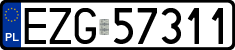 License plates of Poland, Regular car plates