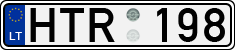 License plate of Lithuania, Cars