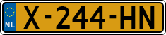 License plate of the Netherlands, Cars