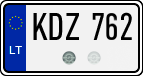 License plate of Lithuania, Cars