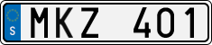 License plate of Sweden, Regular plates