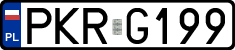 License plates of Poland, Regular car plates