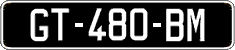 French license plate, SIV (oldtimers)