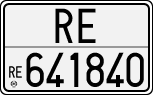 License plate of Italy, Cars (1927 year series)