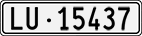 License plate of Switzerland, Cars