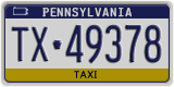 Pennsylvania, Specialty plates (AB-123XX)