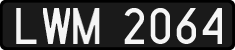 License plates of Poland, 1976 year system