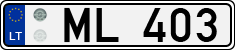License plate of Lithuania, Trailers