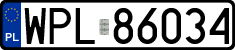 License plates of Poland, Regular car plates
