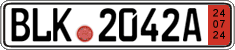 German license plate, Export transit plates