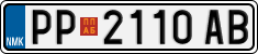License plate of North Macedonia, Regular plates (2012)