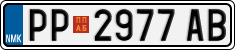 License plate of North Macedonia, Regular plates (2012)